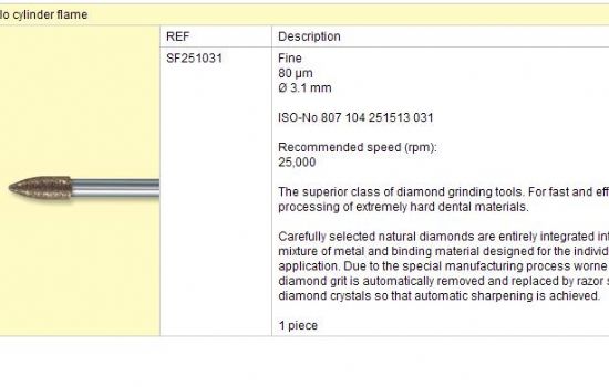 Sintrovaný diamant SF 251 031