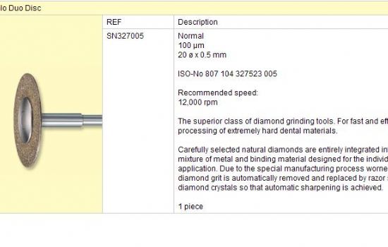 Sintrovaný diamant SN 327 005