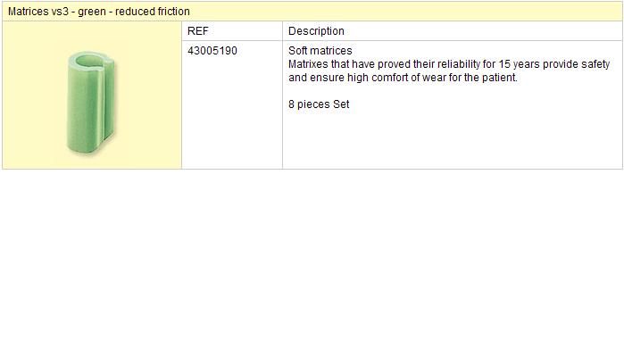 VS3 matrice zelené 8 ks