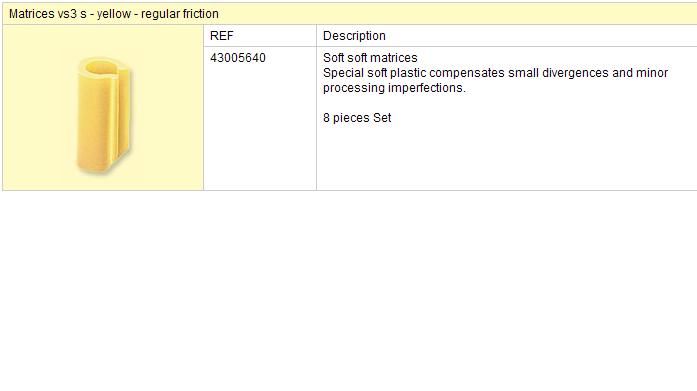 VS3 soft matrice žlutá 8ks