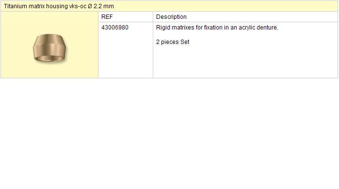 VKS OC 1,7 matrice titanová 2ks