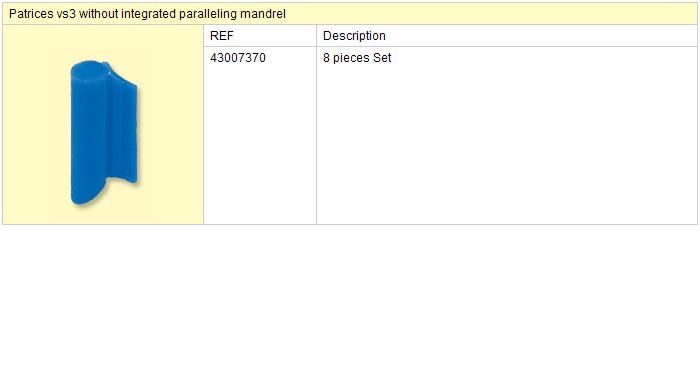 VS3 patrice bez zavaděče 8ks