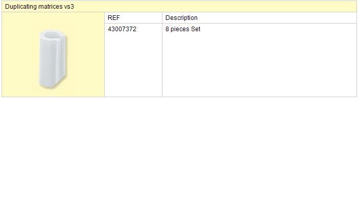 VS3 dublovací matrice 8ks