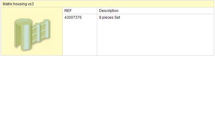 VS3 pouzdro matrice 8ks