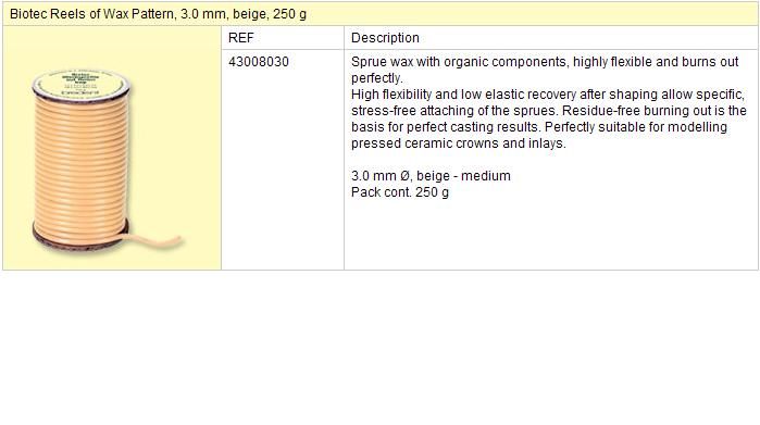 Biotec-drát střední 3,0mm 250g