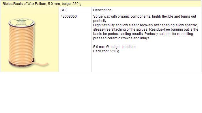 Biotec-drát střední 5,0mm 250g