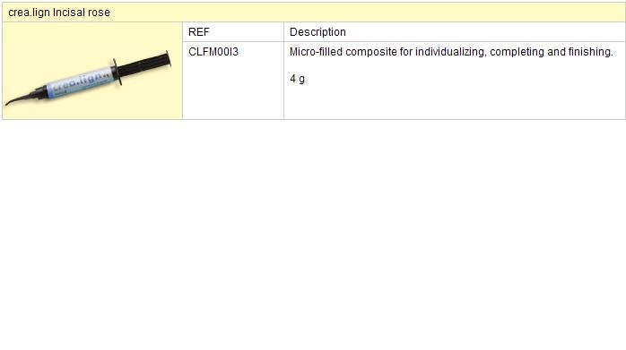 Crea.lign Incisal rose Light-curing composite 4g