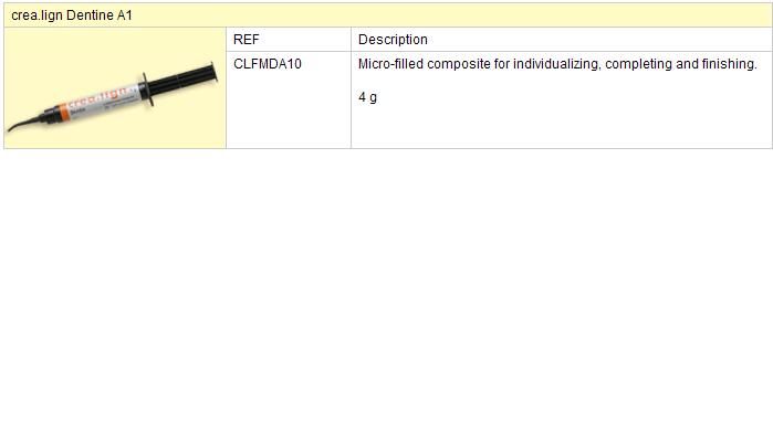 Crea. lign Dentin A1Light-curing composite 4g