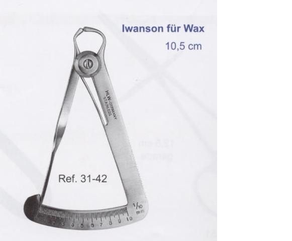 Diverses (Labor) - měřidlo Iwanson na vosk 10,5cm