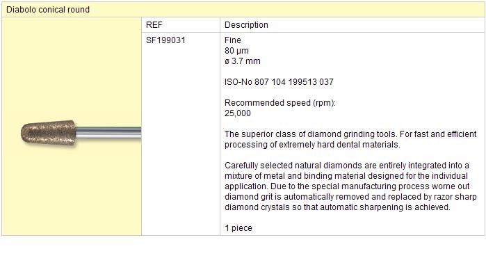 Sintrovaný diamant SF 199 031