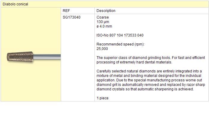 Sintrovaný diamant SG 173 040