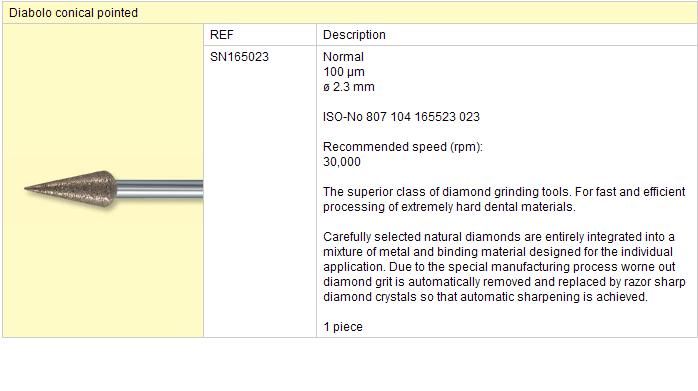 Sintrovaný diamant SN 165 023