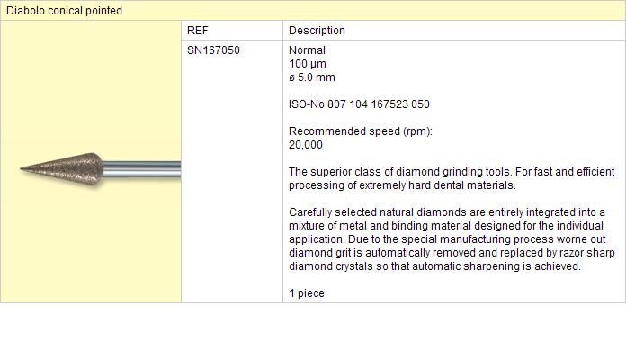 Sintrovaný diamant SN 167 050