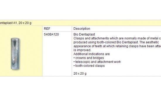 Bio-Dentaplast A1 20x20g