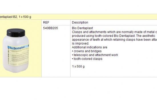 Bio-Dentaplast B2 500g