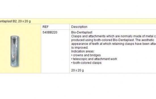 Bio-Dentaplast B2 20x20g