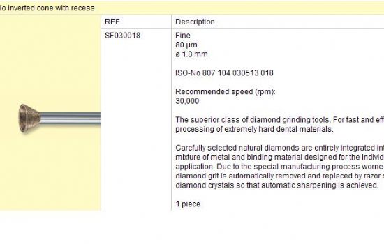 Sintrovaný diamant SF 030 018