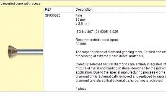 Sintrovaný diamant SF 030 025