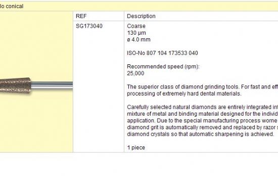Sintrovaný diamant SG 173 040