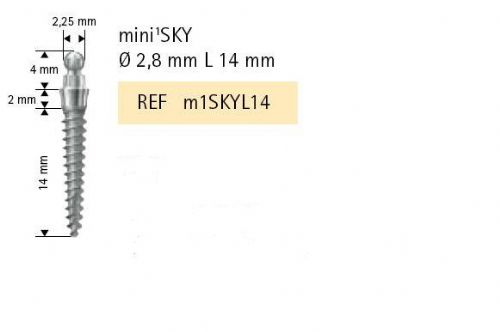 Mini1SKY implantát pr.2,8mm L14mm 1ks