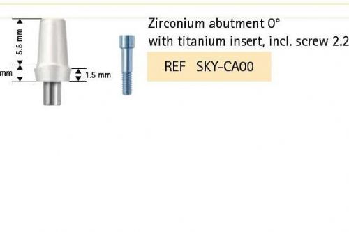 SKY Zirkoniový pilíř 0 st. s titanovou vložkou