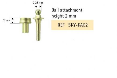 SKY Kulový pilíř, 2mm, vč. šroubu