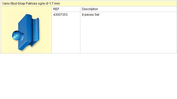 VKS SG/SV 1,7 patrice 8ks