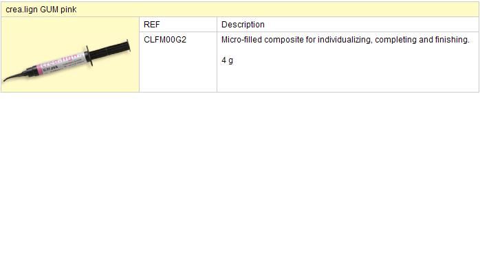 Crea. lign GUM rosaLight-curing composite 4g