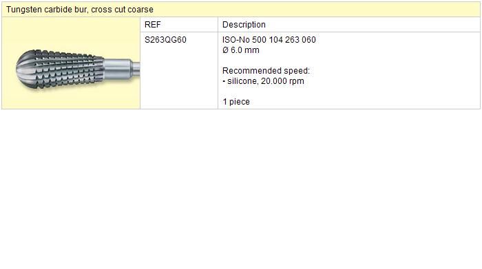 Fréza na silikon S263QG60