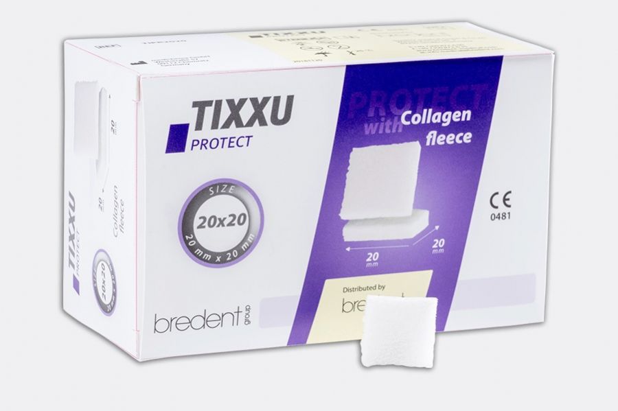TIXXU® PROTECT collagen fleece 25 x 25 mm