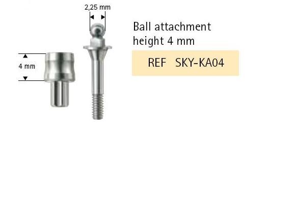 SKY Kulový pilíř, 4mm, vč. šroubu